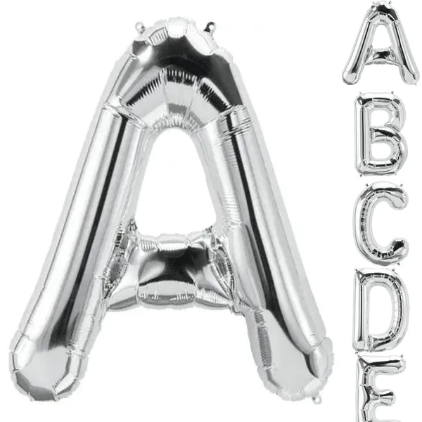 34in Silver Letter Balloon