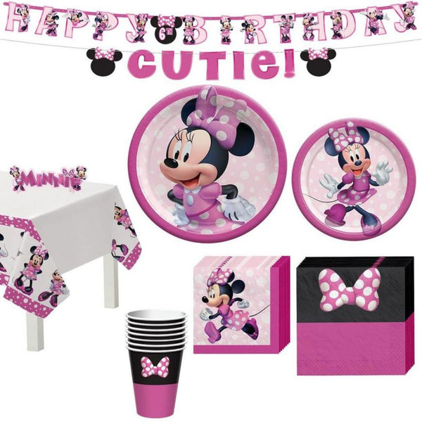 Minnie Mouse Forever Tableware Kit for 8 Guests