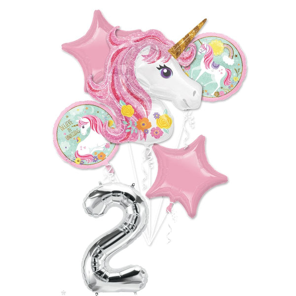 Unicorn Bouquets Balloons for 2nd Birthay - Balloonice