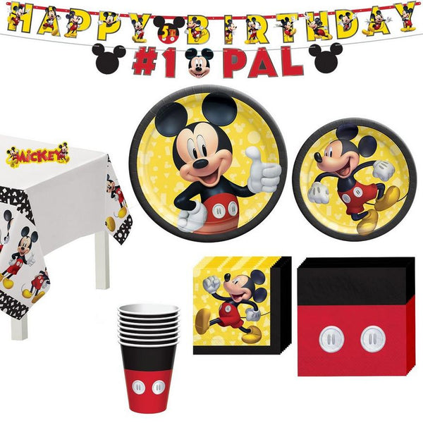 Mickey Mouse Forever Tableware Kit for 8 Guests